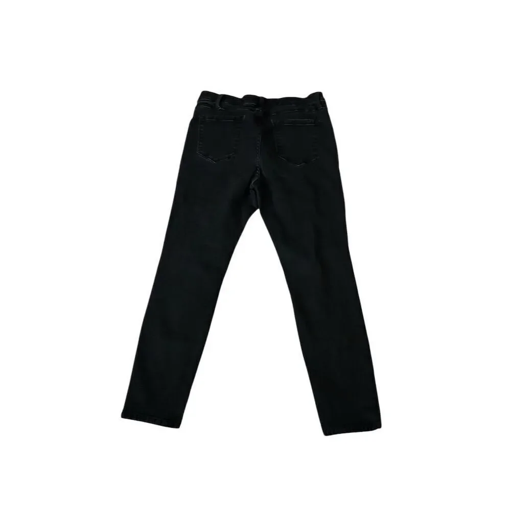 Buffalo David Bitton Women's Black Ripped Skinny Jeans Size 10 010